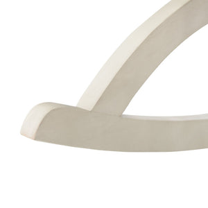 Safavieh SONORA Outdoor Rocking Chair – Elegant Eucalyptus Design for Relaxation on Your Porch or Patio White PAT7016C