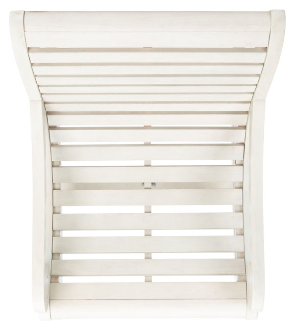 Safavieh SONORA Outdoor Rocking Chair – Elegant Eucalyptus Design for Relaxation on Your Porch or Patio White PAT7016C