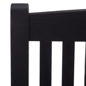 Safavieh BRISBANE Outdoor Storage Bench - Stylish Acacia Wood Seat with Hidden Compartment for Patios Black PAT7017D