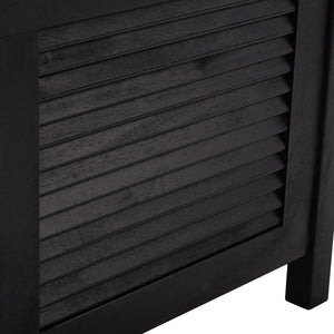 Safavieh BRISBANE Outdoor Storage Bench - Stylish Acacia Wood Seat with Hidden Compartment for Patios Black PAT7017D