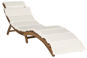 Safavieh PACIFICA 3-Piece Lounge Set - Coastal-Inspired Outdoor Elegance with Durable Acacia Wood Frames Natural / Beige PAT7020B