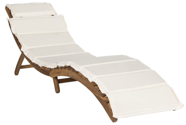 Safavieh PACIFICA 3-Piece Lounge Set - Coastal-Inspired Outdoor Elegance with Durable Acacia Wood Frames Natural / Beige PAT7020B