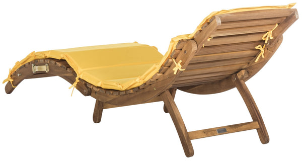 Safavieh PACIFICA 3-Piece Lounge Set – Coastal Charm with Durable Acacia Frame & Vibrant Yellow Cushions PAT7020D