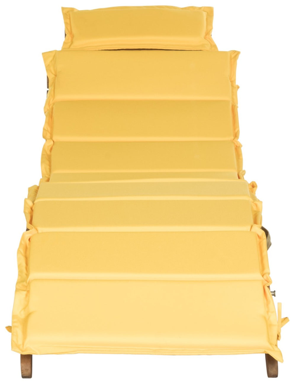 Safavieh PACIFICA 3-Piece Lounge Set – Coastal Charm with Durable Acacia Frame & Vibrant Yellow Cushions PAT7020D