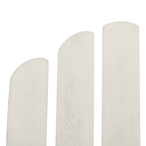 Safavieh TOPHER Adirondack Chair - Classic Eucalyptus Wood Design for Comfortable Outdoor Relaxation Spaces White PAT7027C