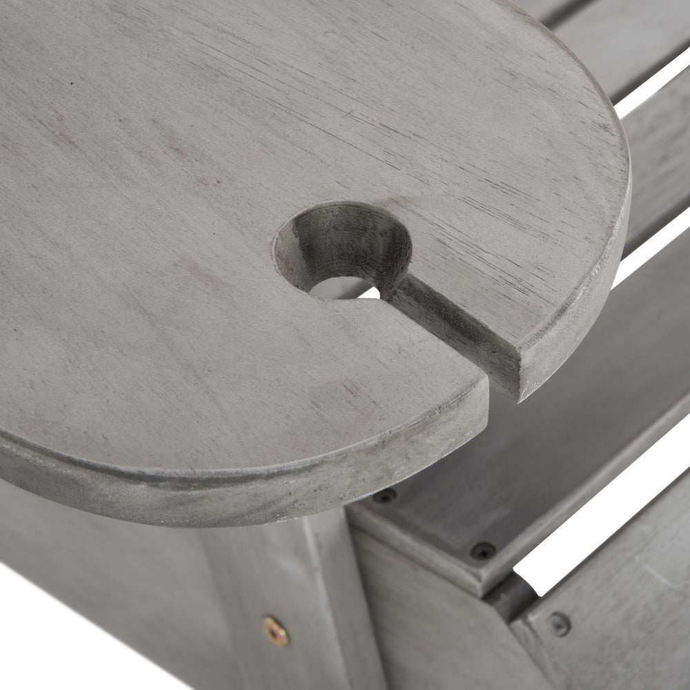 Safavieh Breetel Adirondack Chairs - Set Of 2 For Outdoor Relaxation And Comfort In Any Setting Grey Wood Pat7034b