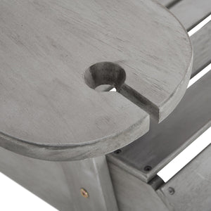 Safavieh Breetel Adirondack Chairs - Set Of 2 For Outdoor Relaxation And Comfort In Any Setting Grey Wood Pat7034b