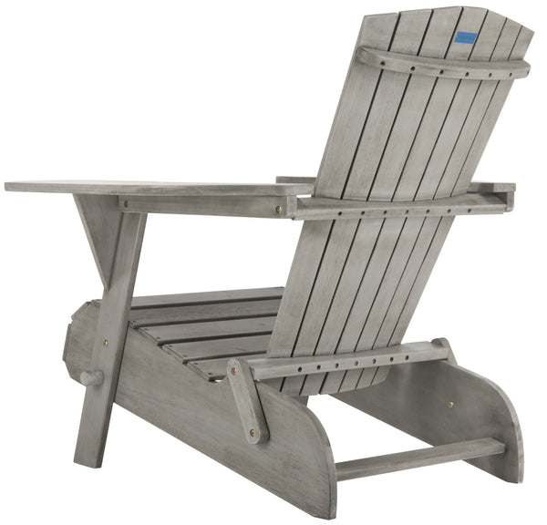 Safavieh Breetel Adirondack Chairs - Set Of 2 For Outdoor Relaxation And Comfort In Any Setting Grey Wood Pat7034b