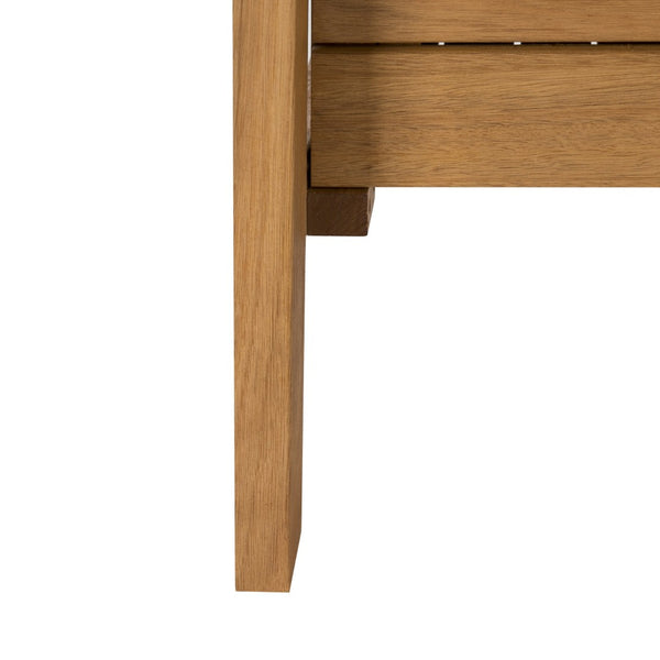 Safavieh BERTIE Natural Wood Tea Trolley - Versatile Outdoor Bar Cart & Serving Station for Elegant Gatherings PAT7035A