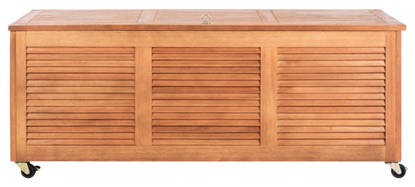 Safavieh ELINA Cushion Box - Elegant Outdoor Storage Solution for Cushions and Accessories, Stylish Design Natural PAT7038A