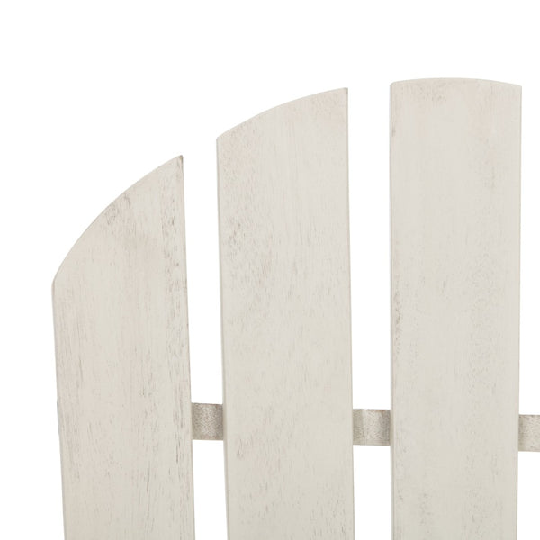 Safavieh BRIZIO Adirondack Rocking Chair – Timeless Outdoor Comfort with Durable Eucalyptus Construction White PAT7042C