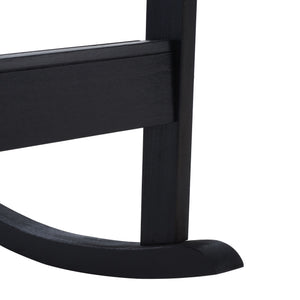 Safavieh Brizio Adirondack Rocking Chair - Classic Eucalyptus Wood Design For Ultimate Outdoor Relaxation Black Wood Pat7042d