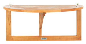 Safavieh OWENS Balcony Hanging Half Table – Stylish Space-Saving Surface for Drinks and Decor Outdoors Natural PAT7045A