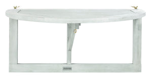 Safavieh OWENS Balcony Hanging Half Table – Stylish Space-Saving Surface for Drinks and Decor Outdoors Grey PAT7045B