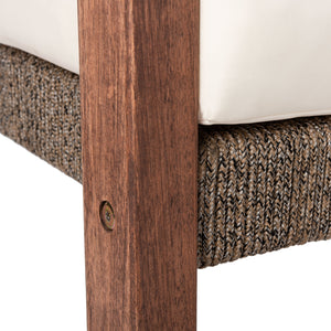 Safavieh Reid 4 Pc Outdoor Living Set - Natural Finish With Cozy Beige Cushions For Ultimate Comfort And Style Natural ,Beige  Pat7051a