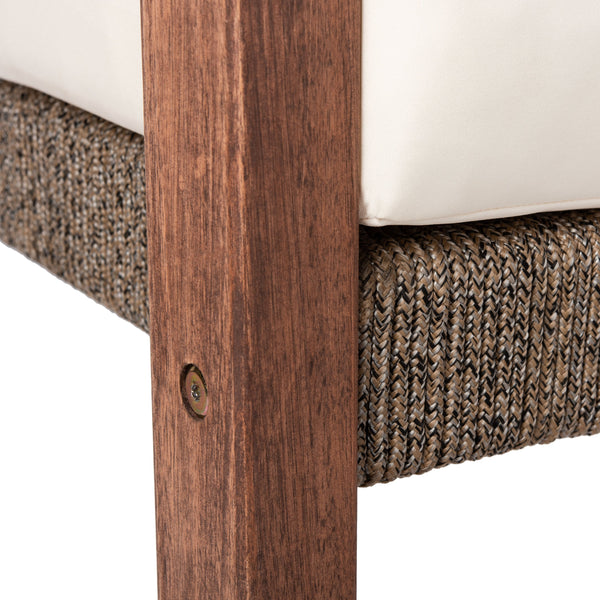 Safavieh Reid 4 Pc Outdoor Living Set - Natural Finish With Cozy Beige Cushions For Ultimate Comfort And Style Natural ,Beige  Pat7051a