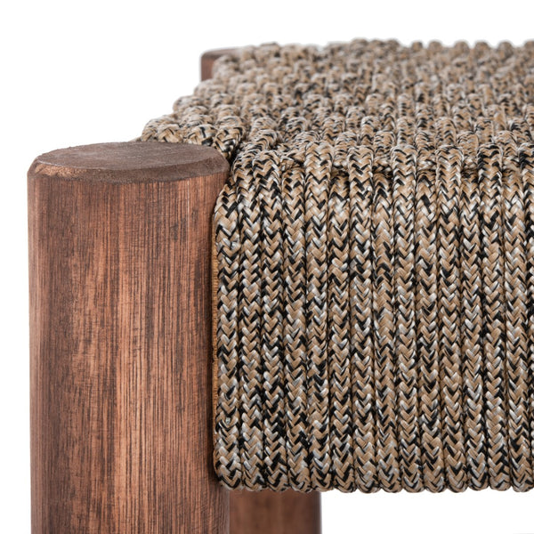 Safavieh Jardin 3pc Dining Set Grey Wash,Natural,Beige Wood,Rope Pat7052a