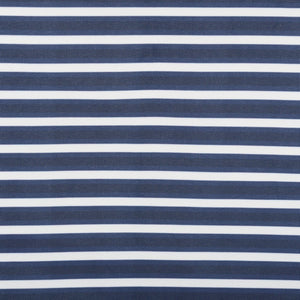 Safavieh BREANNE Outdoor Stool with Stylish Navy Upholstery - Perfect for Patios, Decks, and Lounging Areas Natural / Navy Stripe PAT7053C-SET2