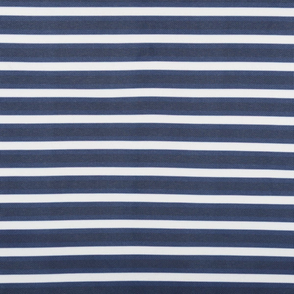 Safavieh BREANNE Outdoor Stool with Stylish Navy Upholstery - Perfect for Patios, Decks, and Lounging Areas Natural / Navy Stripe PAT7053C-SET2