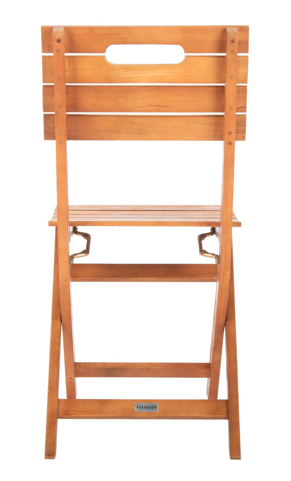 Safavieh BLISON Eucalyptus Folding Chairs – Stylish Natural Wood Design for Outdoor Dining & Entertaining PAT7057A-SET2