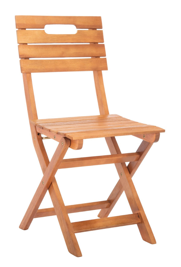 Safavieh BLISON Eucalyptus Folding Chairs – Stylish Natural Wood Design for Outdoor Dining & Entertaining PAT7057A-SET2