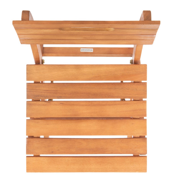 Safavieh BLISON Eucalyptus Folding Chairs – Stylish Natural Wood Design for Outdoor Dining & Entertaining PAT7057A-SET2