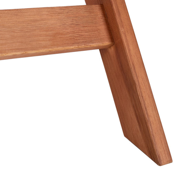 Safavieh KRESLER Natural Eucalyptus Folding Table - Stylish, Lightweight & Compact for Outdoor Living Spaces PAT7058A