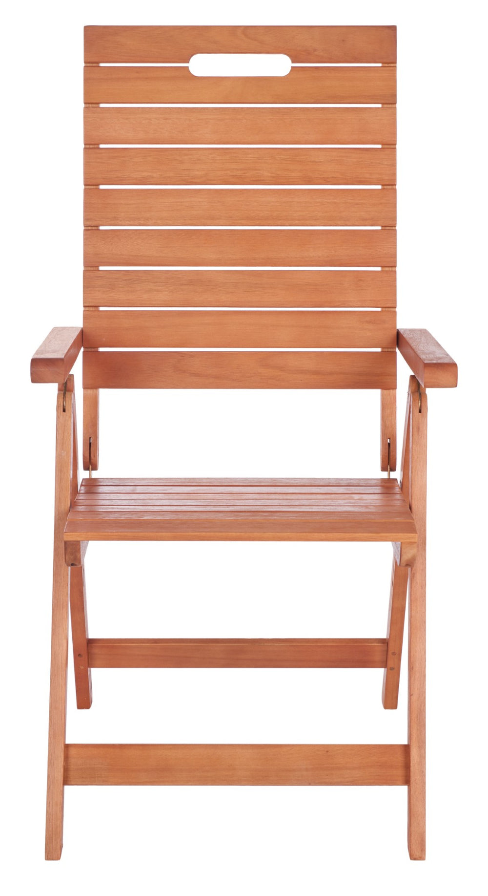 Safavieh RENCE Multi-Position Folding Chairs - Chic Eucalyptus Wood Design for Stylish Indoor & Outdoor Use PAT7060A-SET2