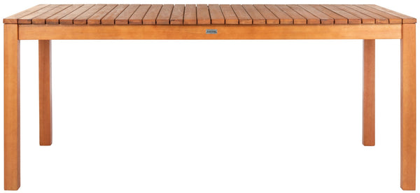 Safavieh MARSON Outdoor Dining Table - Expandable Natural Eucalyptus Wood for Stylish Gatherings & Entertaining PAT7062A