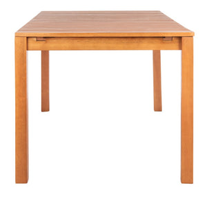 Safavieh MARSON Outdoor Dining Table - Expandable Natural Eucalyptus Wood for Stylish Gatherings & Entertaining PAT7062A