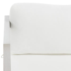 Safavieh Dren 4 Piece Living Set XII23 Grey / Beige  Galvanized Steel PAT7067B