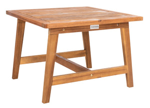 Safavieh DARRYL Living Set - Stylish Acacia Wood Outdoor Ensemble for Comfortable Patio Relaxation & Enjoyment Natural / Natural PAT7078A