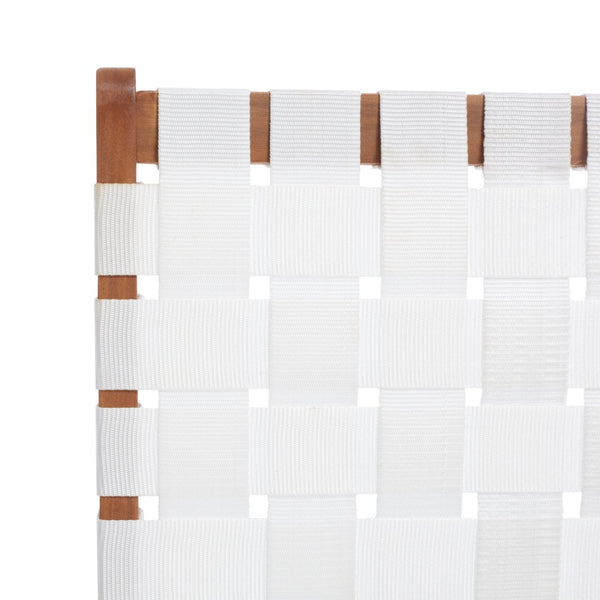 Safavieh DARRYL Living Set - Stylish Acacia Wood Outdoor Ensemble for Comfortable Patio Relaxation & Enjoyment Natural / White PAT7078D