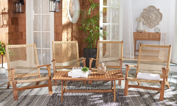 Safavieh Deven 5 Piece Coffee Set Natural / Light Brown PAT7079A