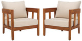 Safavieh Owen Chair Set Of 2 - Set of 2 Natural / Taupe PAT7085A-SET2