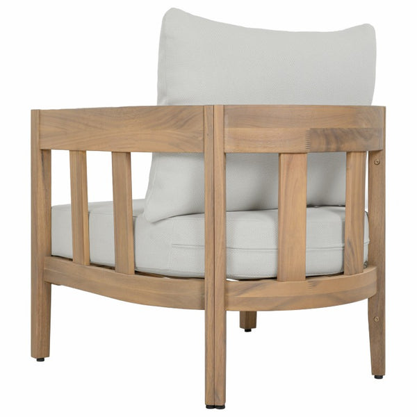 Safavieh Owen Solid Oak Frame Club Chair Set with Ivory Upholstery for Dining or Living Rooms PAT7085B-SET2