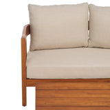 Safavieh Owen Bench + Table Natural / Taupe PAT7086A