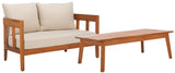 Safavieh Owen Bench + Table Natural / Taupe PAT7086A