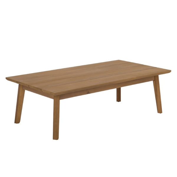 Safavieh Owen Loveseat and Side Table Set Warm Oak Frame Ivory Upholstered Transitional Seating PAT7086B