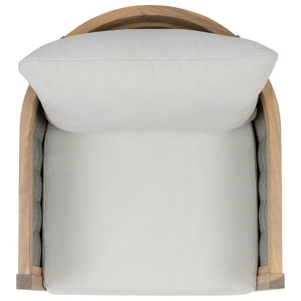 Safavieh Amanda Ivory Upholstered Club Chair Set with Oak Wood Frame for Living and Dining Rooms Oak/Ivory PAT7089B-SET2