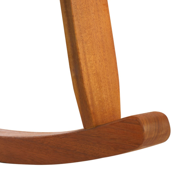 Safavieh DANIEL Rocking Chair - Natural Wood & Poly, Ergonomic Comfort for Indoor & Outdoor Relaxation PAT7094A