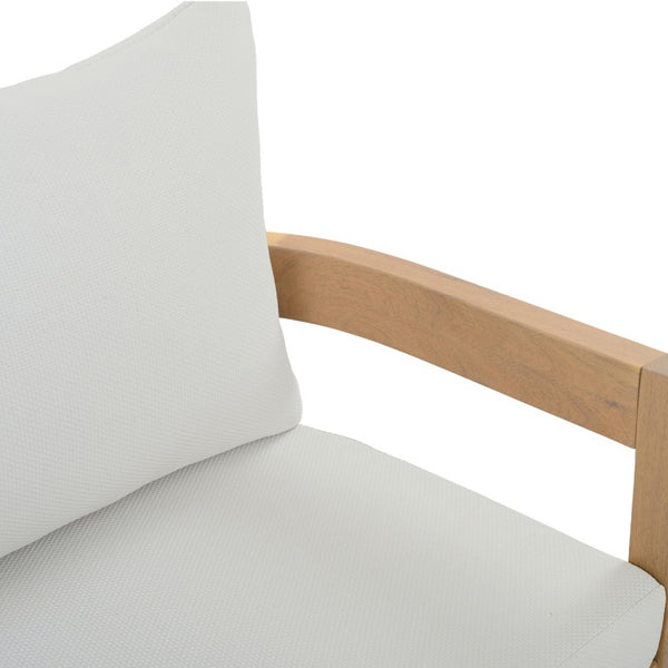 Safavieh Kento Upholstered Dining Chair Set of 2 with Oak Legs and Ivory Cushioned Seat Oak/Ivory PAT7096B-SET2