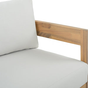 Safavieh Kento Swivel Club Chair with Oak Frame and Ivory Fabric for Modern Living Spaces OAK/IVORY PAT7099B