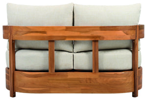 Safavieh Kento Daybed - Elegant Natural & Taupe Outdoor Sanctuary For Ultimate Relaxation & Style Natural ,Taupe Wood,Fabric,Foam Pat7100a