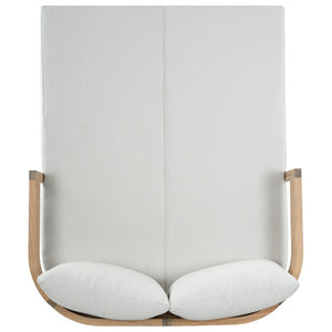 Safavieh Kento Low Profile Oak Frame Daybed with Ivory Upholstery for Modern Living Spaces OAK/IVORY PAT7100B