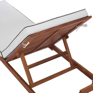 Safavieh Sophie Lounger - Elegant Outdoor Retreat With Durable Eucalyptus Frame And Soft Foam Cushioning Natural ,Beige Eucalyptus,Fabric,Foam Pat7101a