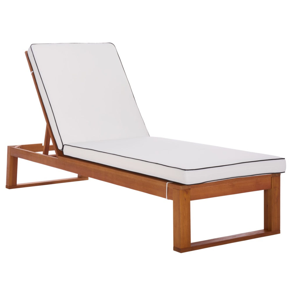 Safavieh SOPHIE Lounger - Coastal-Inspired Outdoor Furniture for Relaxation, Reading, and Sun Soaking Natural / Beige PAT7101A