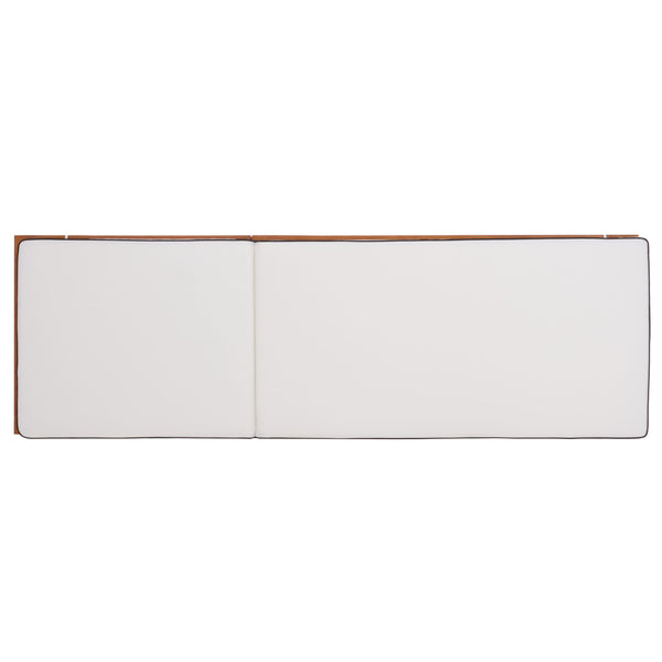 Safavieh Sophie Lounger - Elegant Outdoor Retreat With Durable Eucalyptus Frame And Soft Foam Cushioning Natural ,Beige Eucalyptus,Fabric,Foam Pat7101a