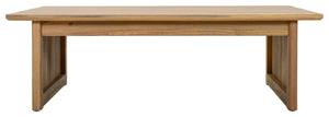 Safavieh Kento Low Profile Oak Finish Rectangular Coffee Table for Modern Living Rooms PAT7102B