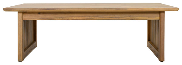 Safavieh Kento Low Profile Oak Finish Rectangular Coffee Table for Modern Living Rooms PAT7102B